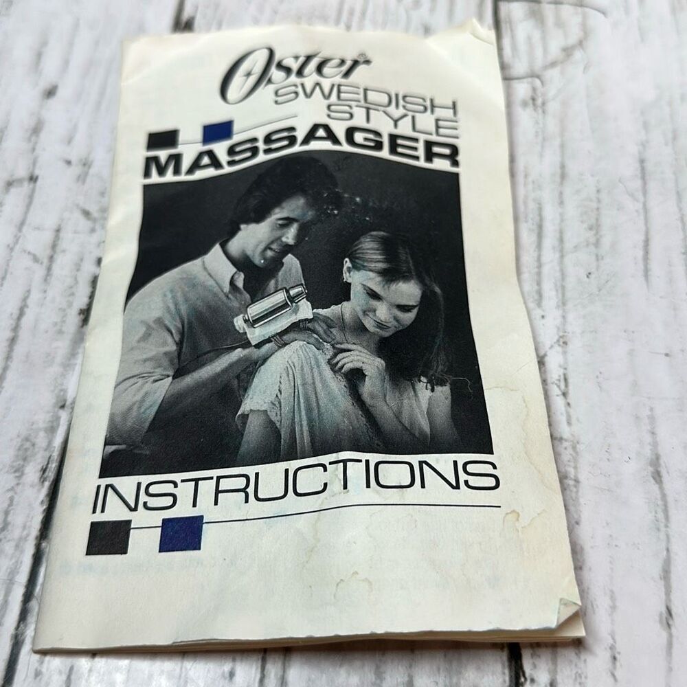 Vintage 80s Oster Swedish Style Handheld Electric Massager 138-11 USA WORKS - Picture 2 of 7